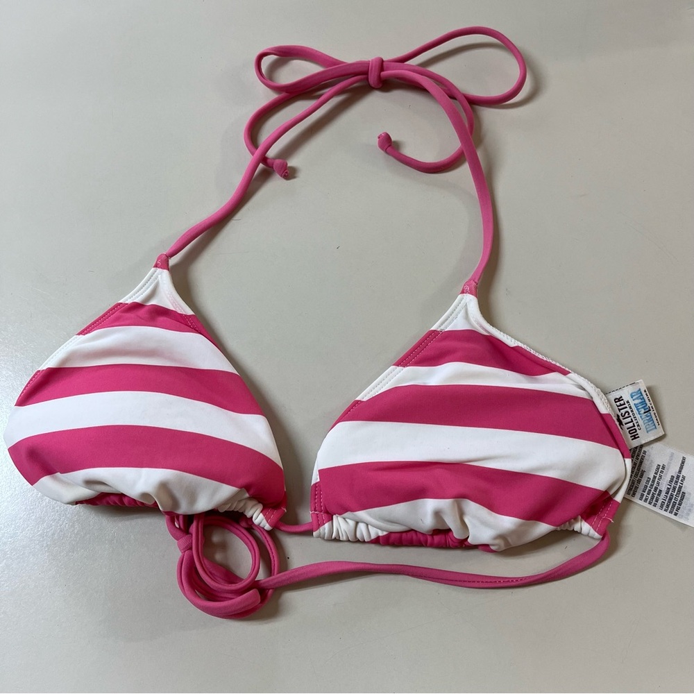 Y2K HOLLISTER bikini striped top large irregular